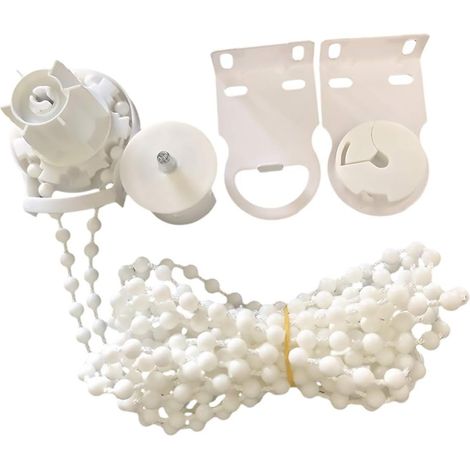Cordon de Chaîne Perlé Vertical avec Clips de Connexion Chaîne de Store pour Stores à Enrouleur Et Stores Verticaux (1/5)