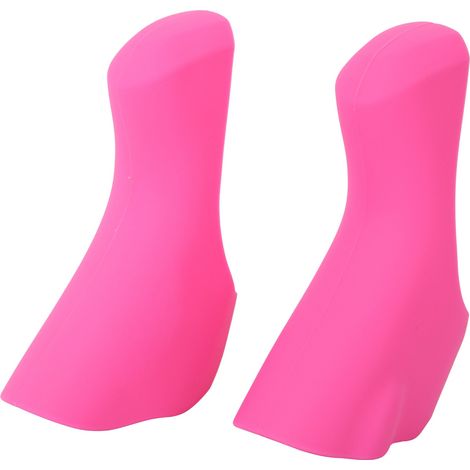 Paire de protège-guidons de vélo de route en silicone, poignées confortables, accessoire de cyclisme, rose (1/5)