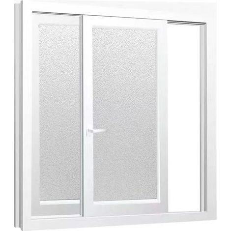 45 cm x 200 cm Sichtschutzfolie, Milchglasfolie, elektrostatische Dekorfolie für Büro, Wohnung, Badezimmer, Schlafzimmer, Küche
