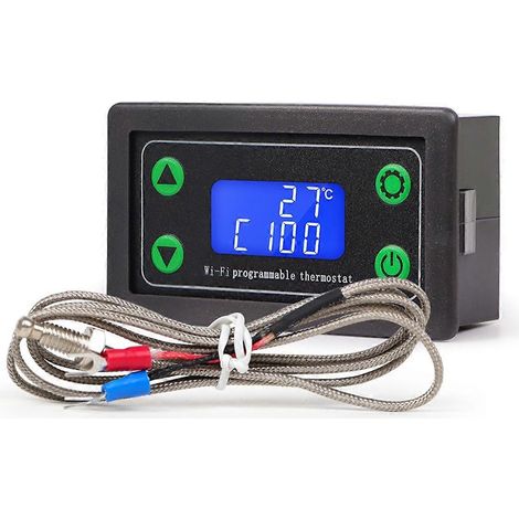 Thermostat programmable numérique Tuya WIFI haute température (voir illustration) (1/5)