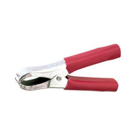 Morsetto a coccodrillo batteria 15A isolato ROSSO (1/2)