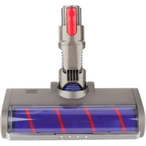 Compatible avec les aspirateurs sans sac Dyson V7, V8, V10, V11 et V15 – Tête d’aspiration motorisée avec 4 LED pour sols durs (parquet, carrelage, vinyle) – Nettoyage approfondi des poils d’animaux e