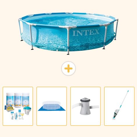Intex Piscine Tubulaire Ronde - 305x76 cm - 5-pièces S20969 (1/3)