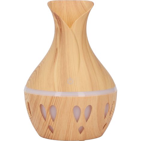 Diffuseur d'huiles essentielles 300ml - Design bois, USB, 7 couleurs LED, silencieux - Humidificateur pour chambre et bureau (1/5)