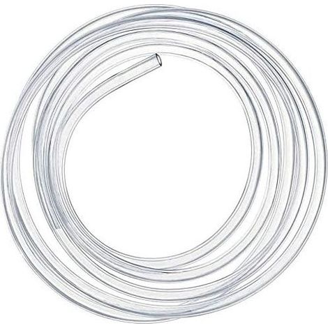 5 Mètre Tuyau PVC Tube Flexible de Pression Tuyau d'Aquarium Transparent pour le Transport de Gaz et de Liquide (4 mm x 6 mm) (1/5)