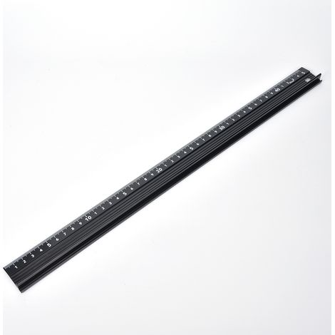 Schneidelineal L-förmig, Messwerkzeug aus Aluminiumlegierung, Hardware-Zubehör zur Längenmessung (L-förmig, 45 cm) (1/5)
