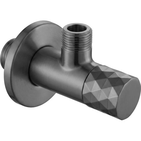 Rea Valvola Ad Angolo Diamond 03 1/2" X 3/8" Titan (1/5)