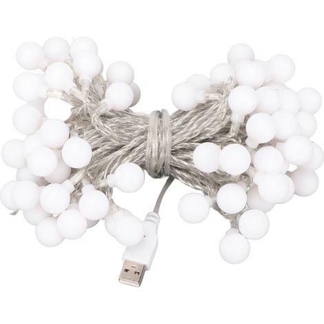 Guirlande Lumineuse LED 10m Étanche Alimentée par USB, 80 Lumières Multicolores pour Noël, Fête, Chambre, Mariage (1/5)