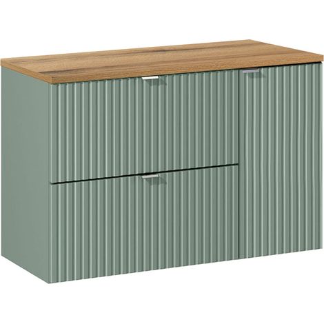 Mueble bajo lavabo 90cm Verde Jade (1/4)