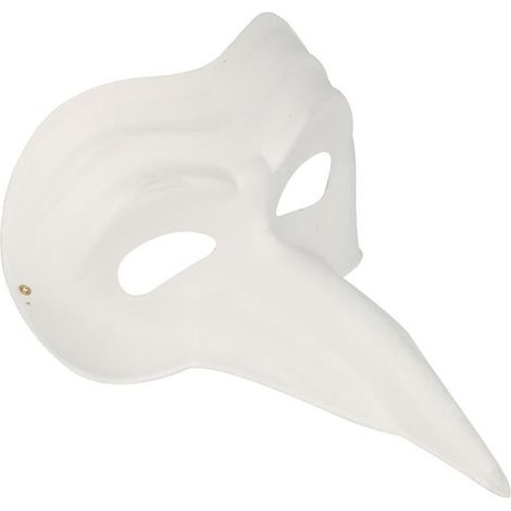 Masque Vénitien - Oiseau Long Bec - Blanc - Adulte - Personnalisable (1/2)