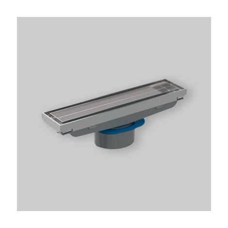 Geberit – Caniveau de douche à carreler en acier inox – Ajustable en hauteur et inclinaison – Évacuation au-dessus de l'étanchéité composite – Pour constructions sans obstacles (1/5)