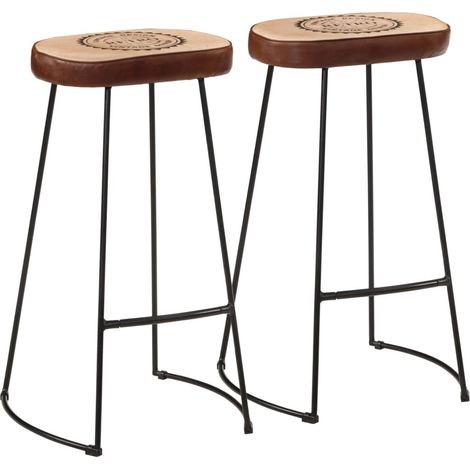 Ensemble de bar 3 pcs  Meubles de salle à manger bois de manguier brut massif et métal (1/5)