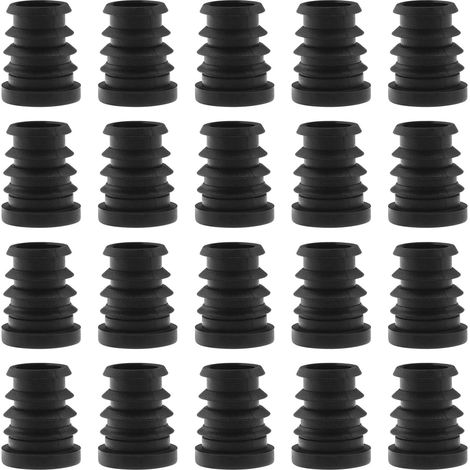 20 Stück M8 Gewinderohrkappen Gewinderohrstopfen Stuhlbeinstopfen Wohnaccessoires für Fitnessgeräte Möbel TV-Ständer Tischregale, DOLASO (1/5)
