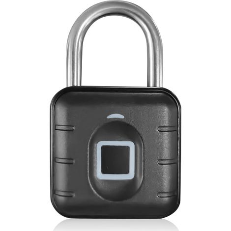 Cadenas à empreintes digitales résistants aux intempéries, verrouillage intelligent, chargement USB, multi-utilisateurs, sans clé Pour salle de gym, bagages (1/5)
