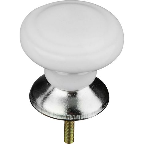 Premier Housewares Classic Design White Ceramic Drawer Knobs