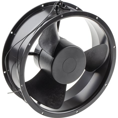 Ventilateur axial RS PRO 115 V ac, 929.3m³/h, 254 x 88.9mm, 33W, Dia. 254mm ( Prix pour 1 ) (1/2)