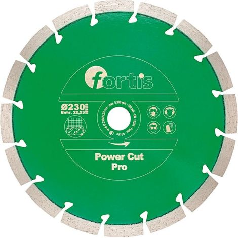 Diamond Power Cut Pro Disco Ø 115 Mm 12 Mm 222 Millimetri Fortis Del Foro Del Laser Di Settore