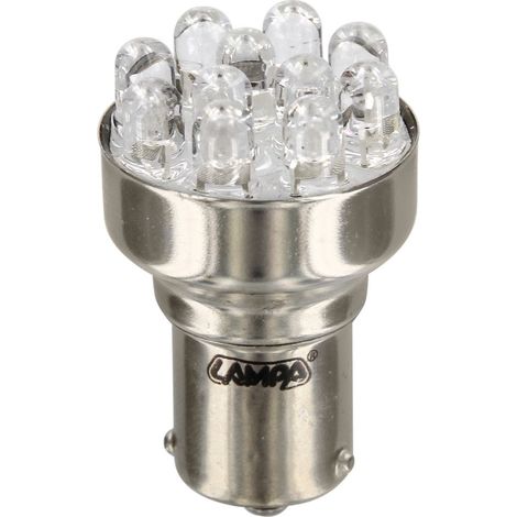 12V Lampada Multi-Led 11 Led - (PY21W) - BAU15s - 1 pz  - Scatola - Arancio (1/4)