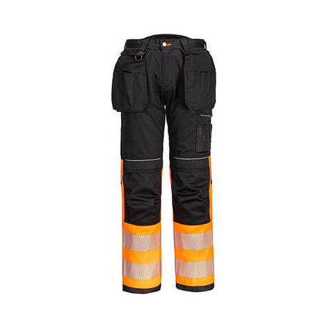 Pantalon Holster Pw3 Hi-vis Classe 1 Couleur : Orange/noir Taille 42 - Portwest (1/2)