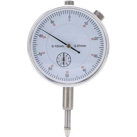 Indicateur de test à cadran mécanique de haute précision, à aiguille, pour instruments de mesure 0-10 mm (1/4)
