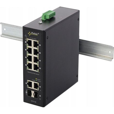 Pulsar ISFG108 Conmutador PoE Gigabit Industrial de 8 puertos (1/3)