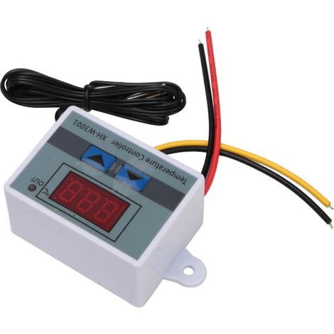 Thermostat de régulation de température XH-W3001 avec sonde de capteur étanche (110-220 V 1500 W) (1/5)