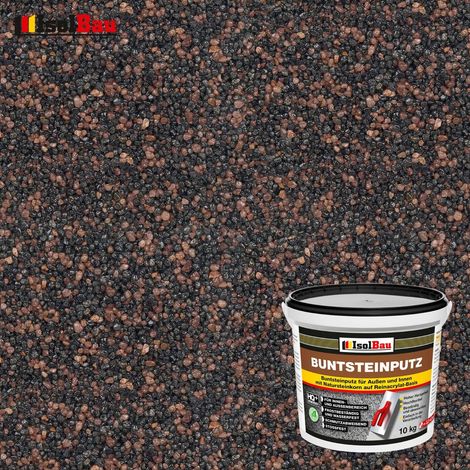 Buntsteinputz Mosaikputz BP 85 (schwarz, braun) 10 kg Profi Qualität (1/2)
