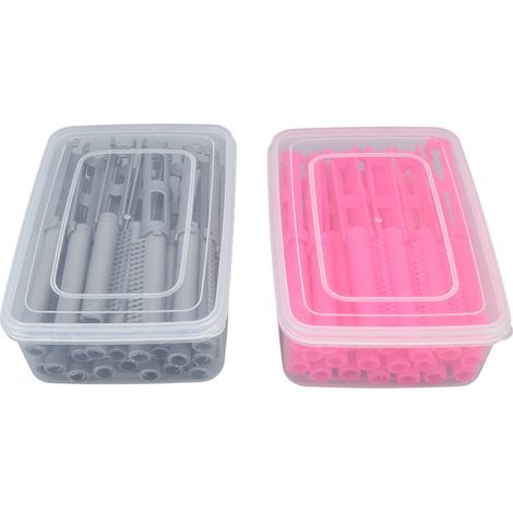 Lot de 50 fers à friser à dents crochetées, durables et multifonctionnels, adaptés aux coiffeurs de salon. (1/5)