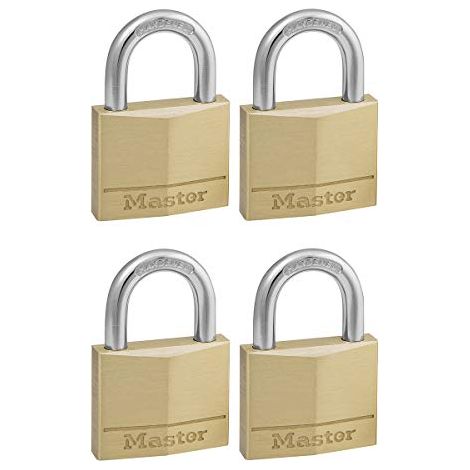 Master Lock lucchetto in ottone da 40 mm 4 pezzi (1/4)