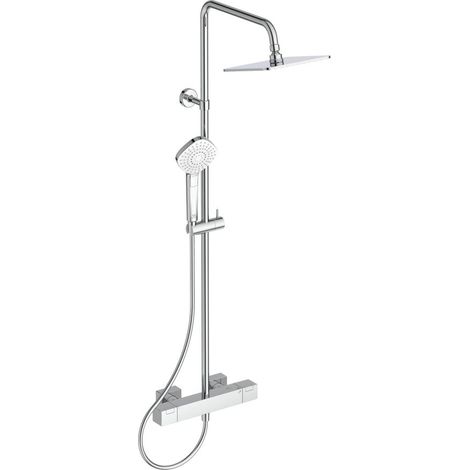 IS Duschsystem Ceratherm C100 Square Brausestange rund Chrom (1/5)