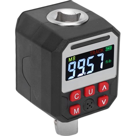 Adaptateur de torsion numérique, entraînement 1/2 pouce, clé dynamométrique électronique, plage de mesure 17-340 N.m, 9 valeurs préréglées (1/5)