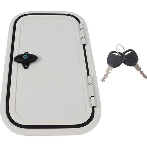 GARRYFIZH Porte à bagages pour camping-car H500 W300mm, coin arrondi, Protection UV, accès, porte de rangement pour remorque de camping-car