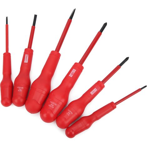 7-teiliges Hochdruck-Schraubendreher-Set (1000 V) mit Isolierung, Magnetkopf und Aufbewahrungstasche (1/5)