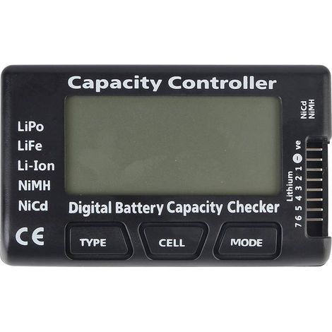 Digital battery capacity tester, voltage tester, suitable for lithium-polymer batteries (1/5)