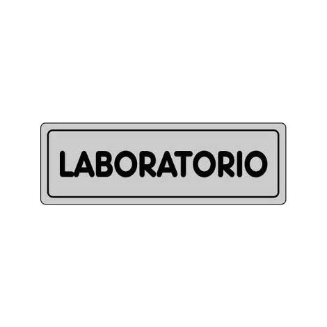 Cartello in Carta Autoadesiva 15x5 cm - LABORATORIO