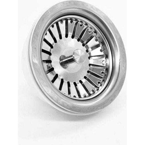 Colador de fregadero de cocina, tapón de acero inoxidable, tapón de drenaje de repuesto (diámetro: 84 mm) (1/4)
