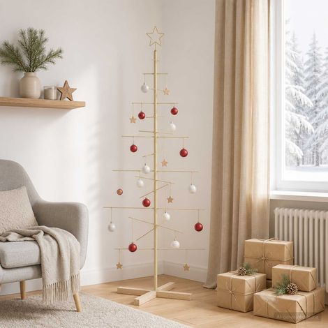 vidaXL Árbol de Navidad de metal con soporte KUOPIO 150 cm Acero (1/5)