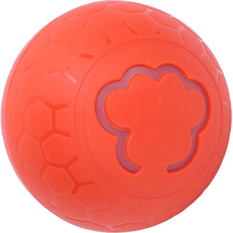 Balle interactive pour chien, en plastique résistant aux morsures, pour augmenter l'exercice de votre animal. Balle à roulement automatique intelligente pour chiens et chats, orange. (1/5)