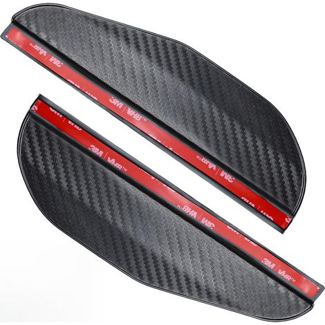 2 pièces de pare-pluie pour rétroviseur de voiture, pare-pluie imperméable pour rétroviseur extérieur, garde-pluie pour rétroviseur latéral auto, accessoires automobile pour la plupart des véhicules ( (1/5)