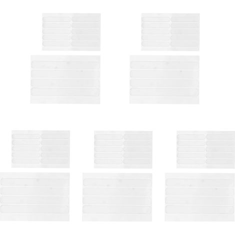 70 butées murales pour canapé, silicone, transparent, adhésif (1/5)