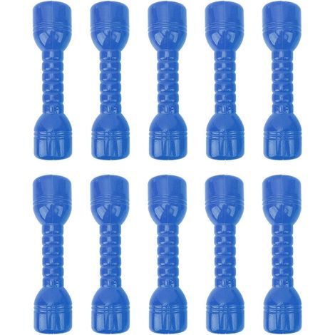 Lot de 10 haltères en plastique pour enfants, idéales pour le fitness et les exercices des bras à la maison. (1/4)
