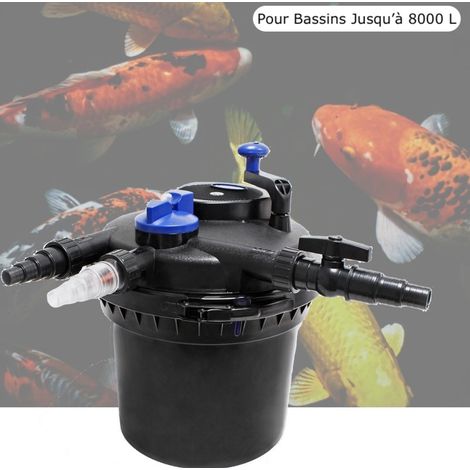 Filtre Pour Bassins De Jardin Sous Pression, UV 11W, Jusqu'à 8000 L (1/5)