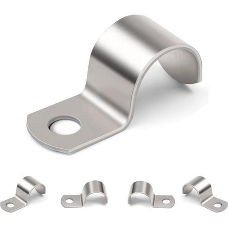 30 Stück, M20 Schlauchschellen Ø 19–20 mm, V2A 304 Edelstahl-Schlauchschellen, starre Maschenbefestigungen für Löcher (1/5)