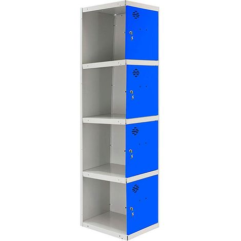 Simonrack Armadietto moderno grigio e blu in metallo (1/2)