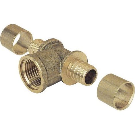 Té à glissement PER D16 femelle fixe 1/2'' - GARIS - 2308-16-15 (1/2)