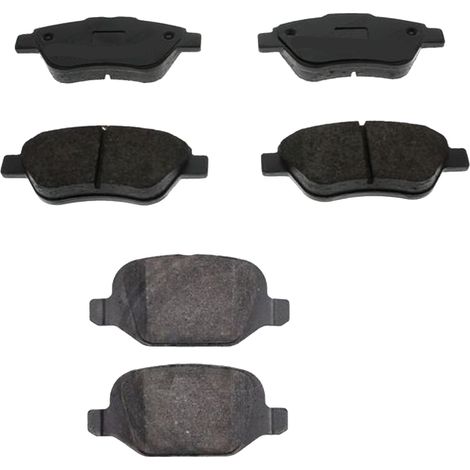 KIT PASTIGLIE FRENO ANTERIORI E POSTERIORI compatibile con FIAT BARCHETTA (183) / PASTIGLIE FRENANTI AUTO OEM FDB1056B FDB370B FDB370 FDB346FDB1056,FDB1113 / SOSTITUZIONE DIRETTA / BASSA POLVERE / SIL