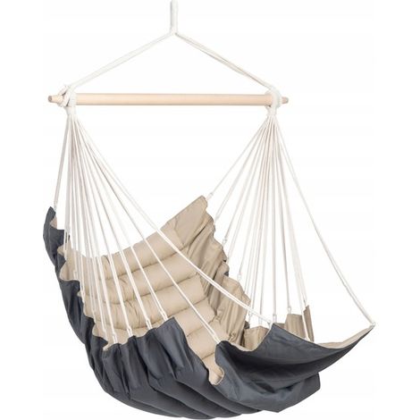 Silla hamaca colgante California Sand Amazonas con reposapiés - 150 kg (1/5)