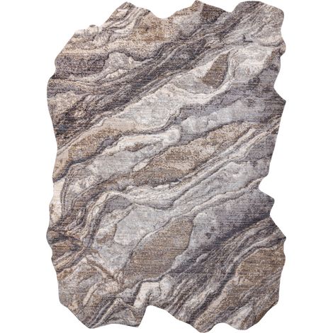 Tappeto TINE 75313B Roccia, pietra - moderno, forma irregolare grigio scuro / grigio chiaro multicolour 195x290 cm (1/5)
