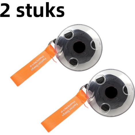 Lot de 2 sacs de courses pliables et portables, avec disque rotatif et Poignées extensibles, Design compact et créatif, Zwart (1/5)