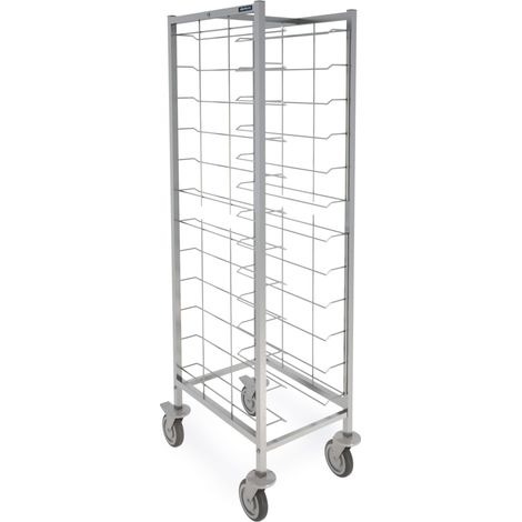 Chariot à Plateaux Simple et Double Ouvert en Inox - Distform